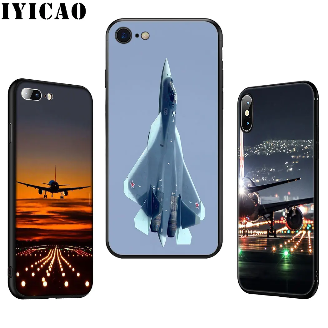 IYICAO истребитель пропеллер самолет Мягкий силиконовый чехол для телефона iPhone 11 Pro