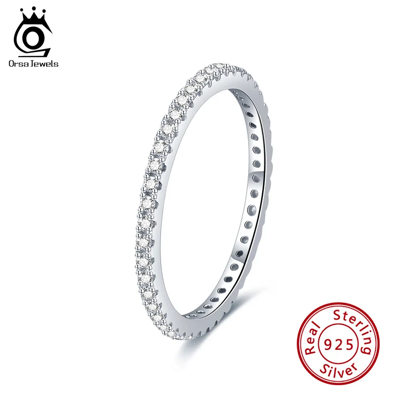 Женские Классические обручальные кольца ORSA JEWELS с цирконом украшение для