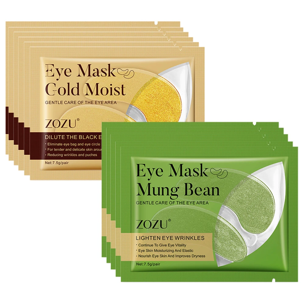 100Pairs 200PCS  Gold Crystal Collagen Eye Mask Eye Patches For Eye Care Dark Circles Remove Anti-Aging Wrinkle Skin Care