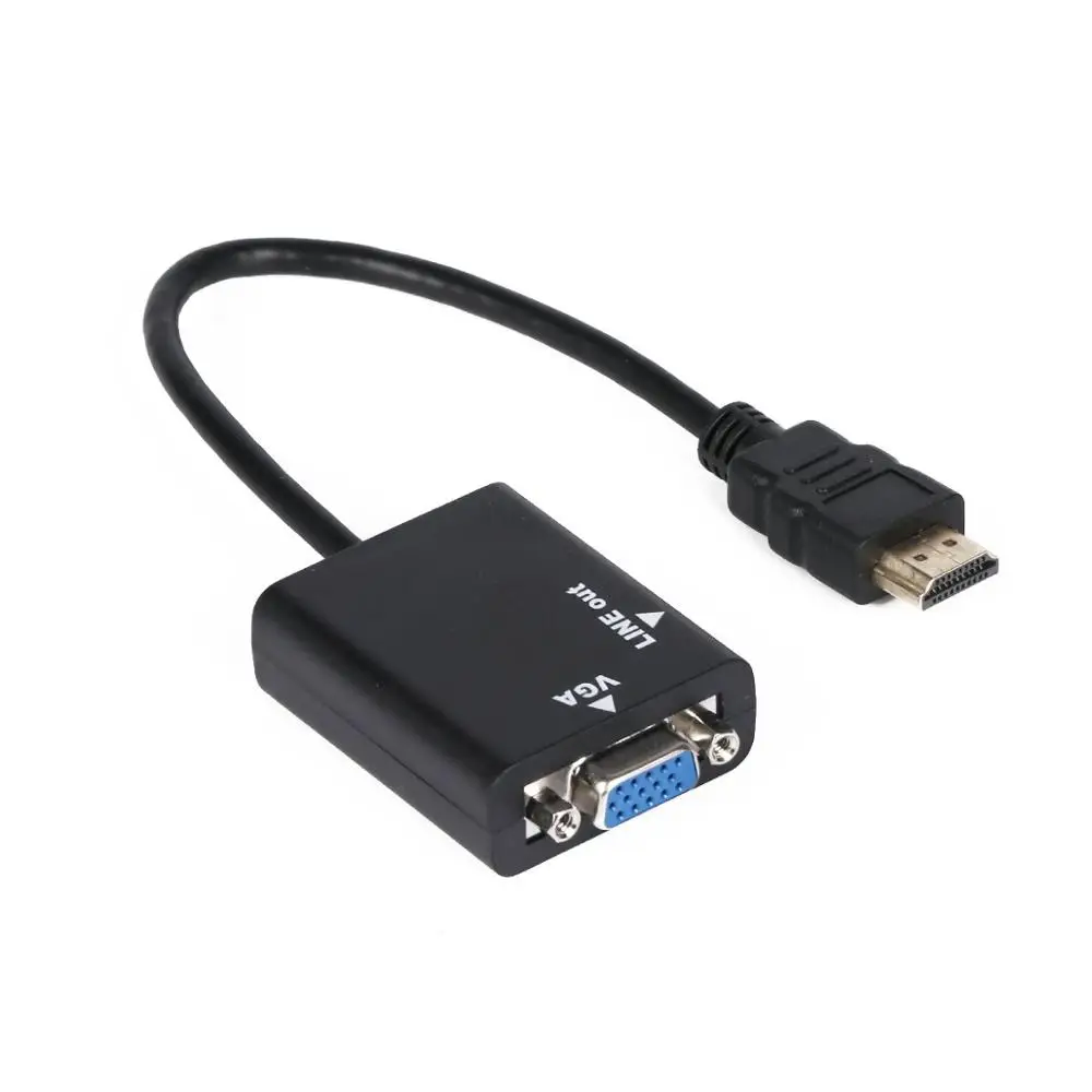 HD 1080P HDMI к VGA Мульти дисплей видео конвертер адаптер кабель для ПК DVD HDTV CA