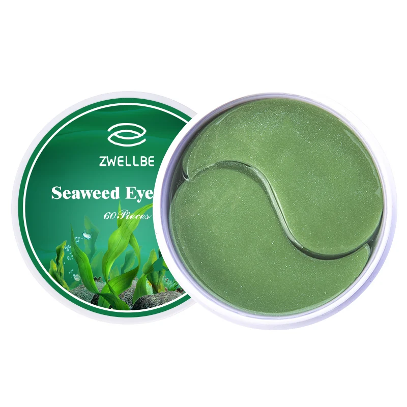 seaweed Патчи под глаза Коллагеновая кристальная маска для глаз гелевая повязка для глаз Уход за глазами маски для сна удаление темных кругов предупреждающий старение морщины вокруг глаз инструмент для ухода за кожей - Цвет: seaweed