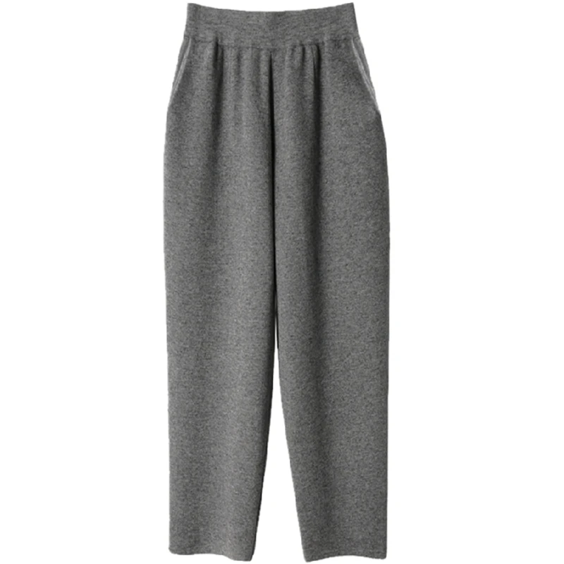 KINOMI осенние шерстяные женские шаровары с карманами Женская рабочая одежда брюки