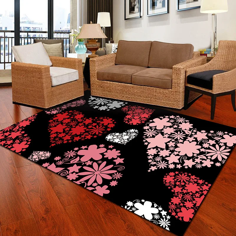 Декоративные ковры на День святого Валентина нескользящий коврик для пола