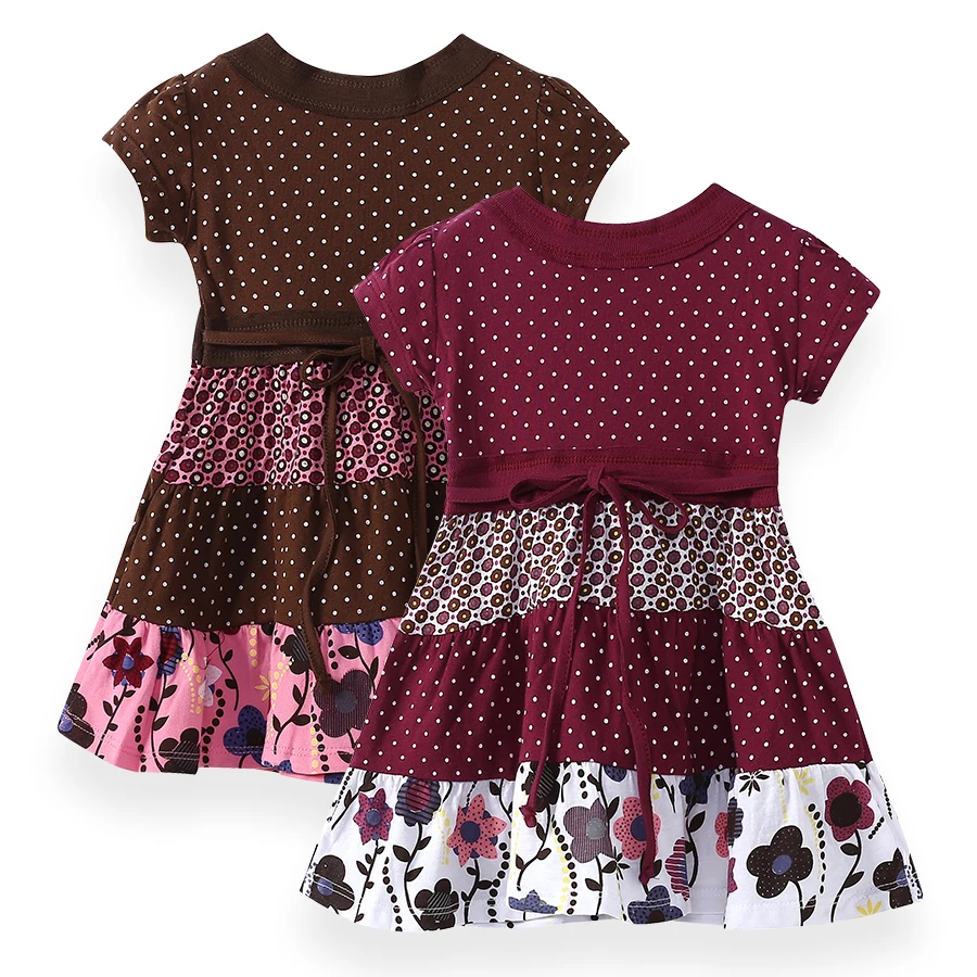 SheeCute-Vestido de manga corta para ni&ntilde;as, ropa de estilo bohemio, SCD029-1