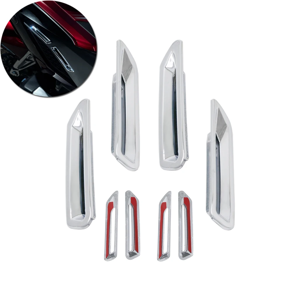 

Gl1800 Decorative Cover Radiator Slot Trim Cover Chrome Accessories For Honda Goldwing 1800 F6B GL 1800 2018 2019 2020 2021 2022