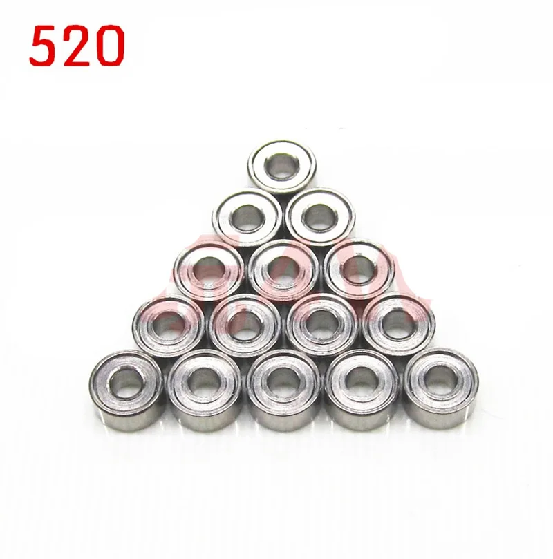 50pcs 520 10 шт./30 шт./50 шт. 520/620 Супер Гладкие NMB 520/620 шариковые подшипники роликовые/Шасси подшипник холостого хода десятков секунд мини 4WD автомобиль - Цвет: 50pcs 520
