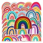 Наклейки радужные Мультяшные для девочек, 1050 шт.