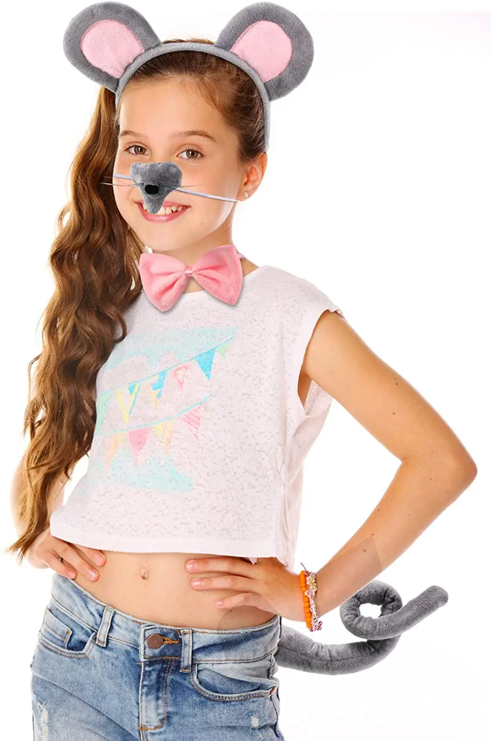 Повязка для волос мышь крысиные уши взрослых и детей |