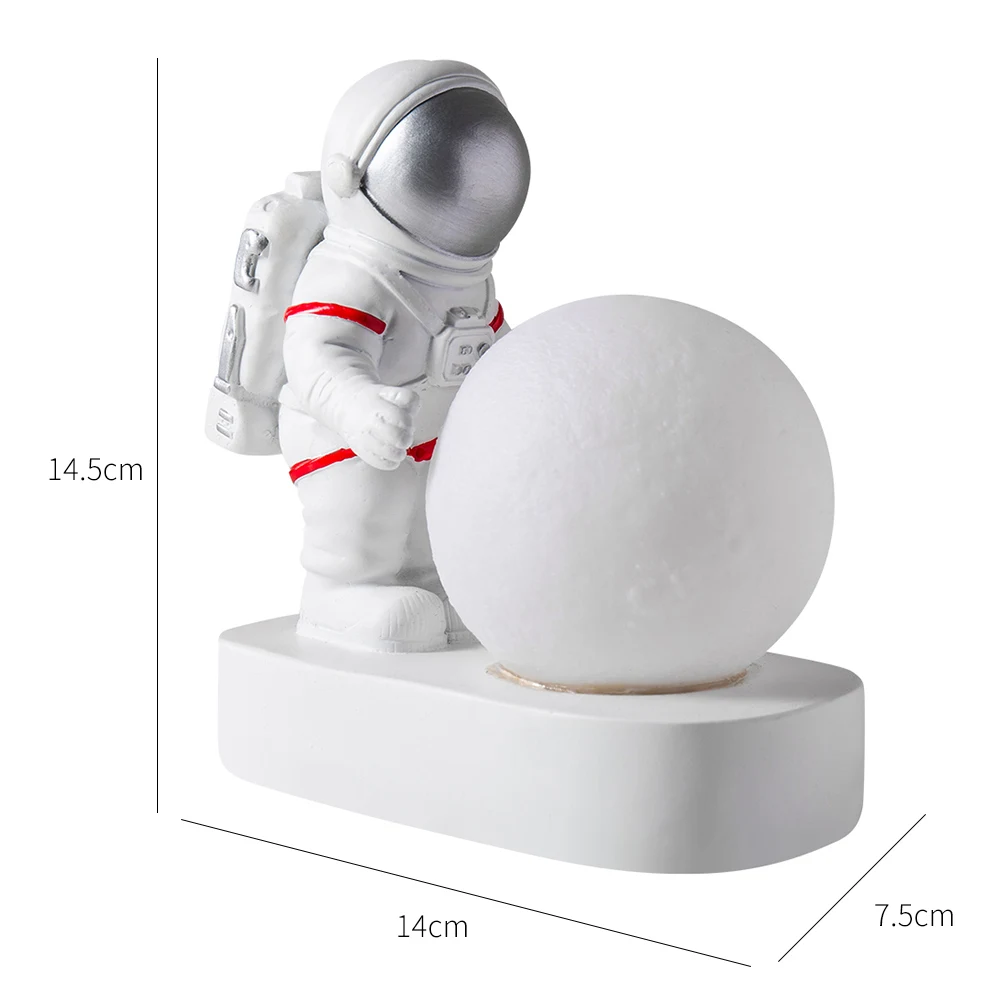 

cute cosmonaut desk Night Light Creative astronaut Resin Ornaments decor Child Gift home decoration accessories for living room