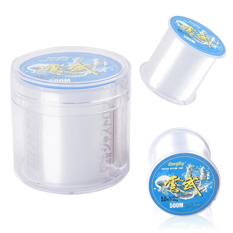 Бесплатная доставка 500 м нейлоновая рыболовная леска супер прочная из мононити