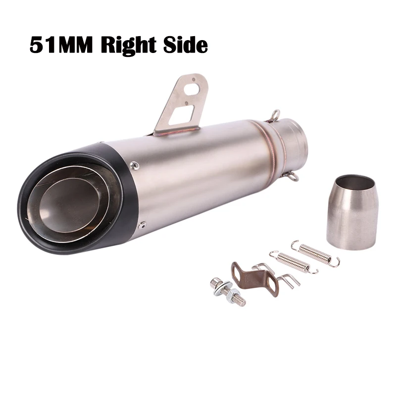 Универсальный полная выхлопная система мотоцикла углеродного глушитель