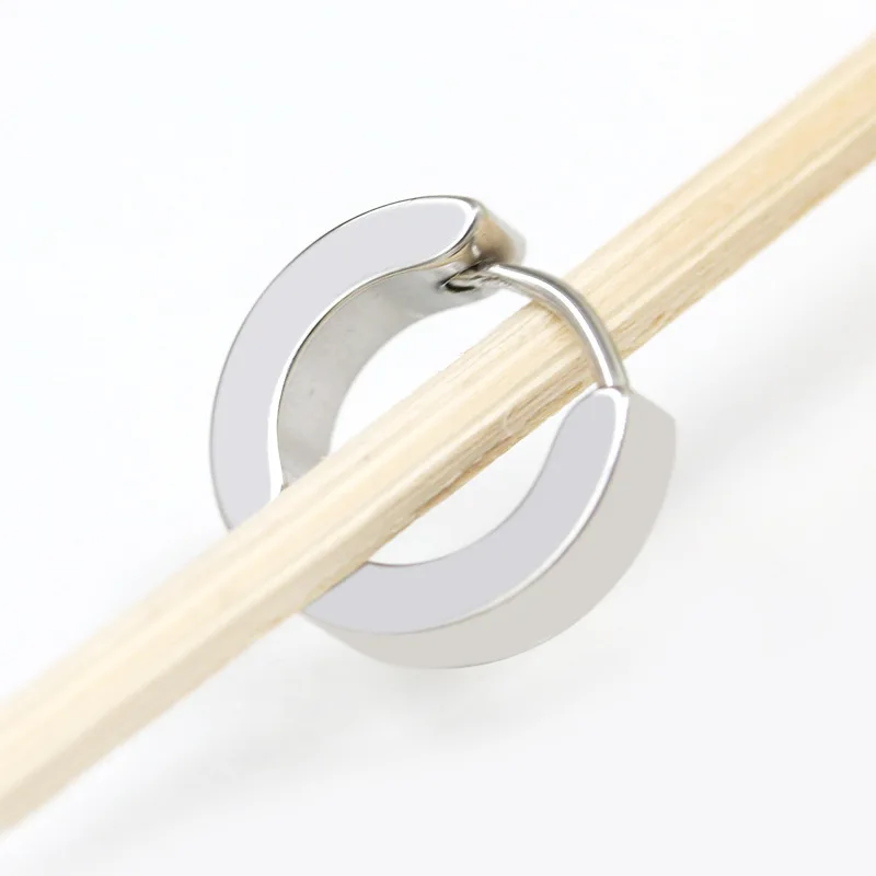 Серьги-кольца из нержавеющей стали в стиле панк для женщин и мужчин модные серьги