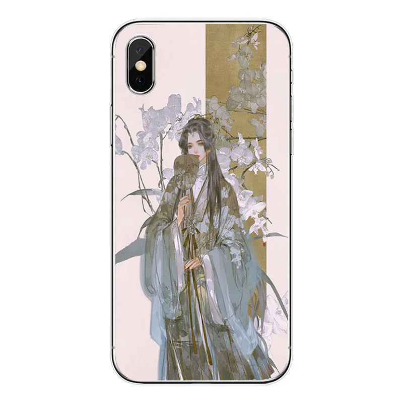 Чехол для телефона с бамбуковыми листьями птицами цветами сливы iPhone 8 7 6 6S Plus 5 5S SE