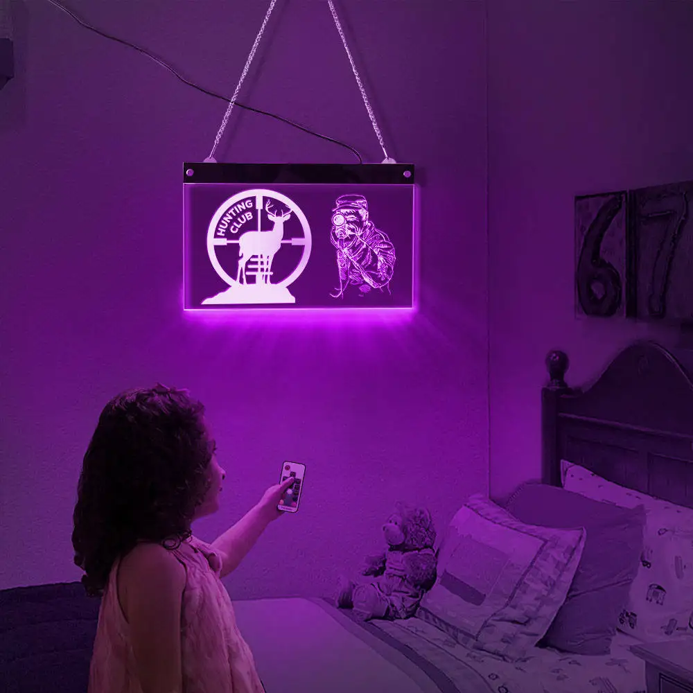 Электронная световая панель для охоты с оленем светодиодный неоновый светильник