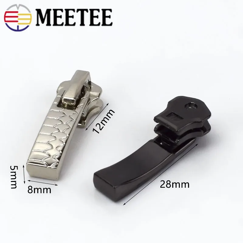 Meetee 5 # слайдер на молнии для металлических молний Ремонтный комплект сумки
