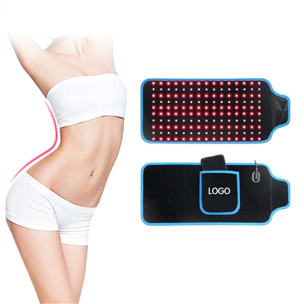 upgraded led red light therapy belt infrared full body pad wearable wrap device for back knees shoulder joint muscle pain relief free global shipping