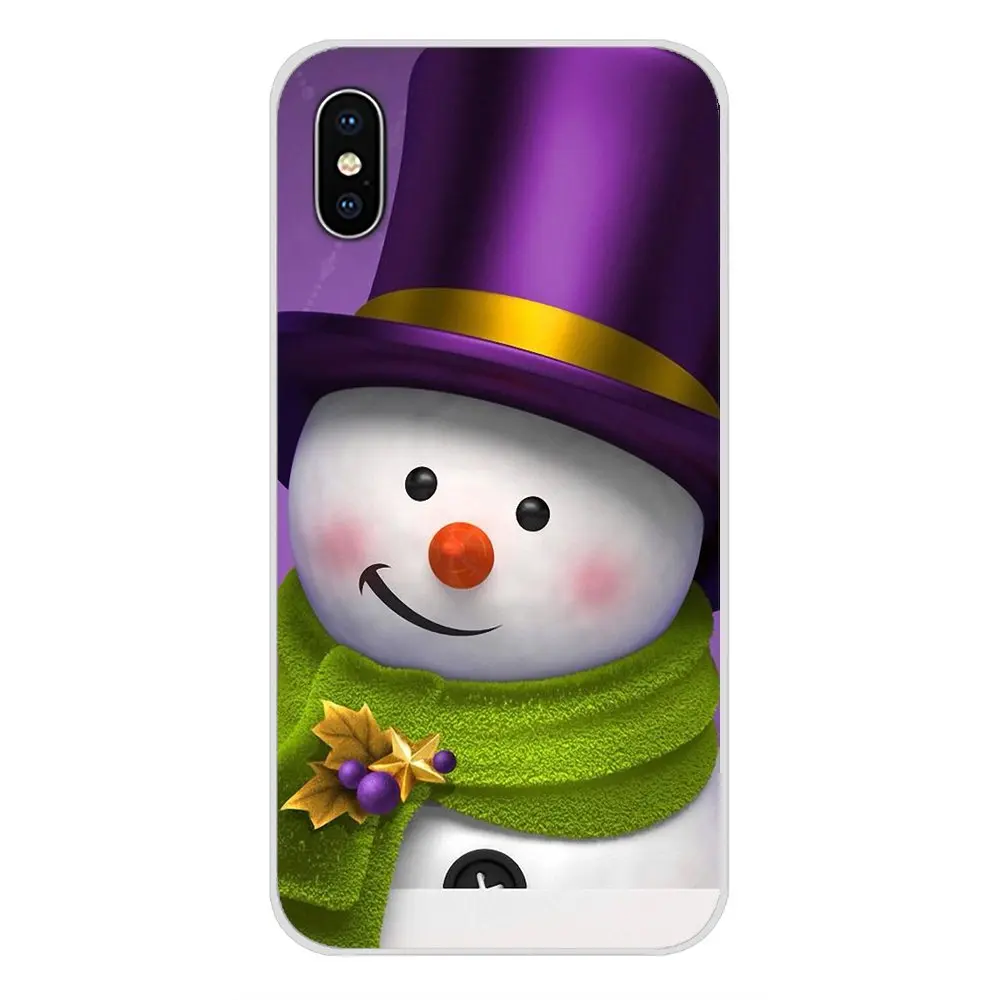 images 5 Милый Рождественский снеговик для sony Xperia Z Z1 Z2 Z3 Z5 compact M2 M4 M5 E3 T3 XA huawei mate 7 8 Y3II аксессуары чехол для телефона сумка - Цвет: images 5