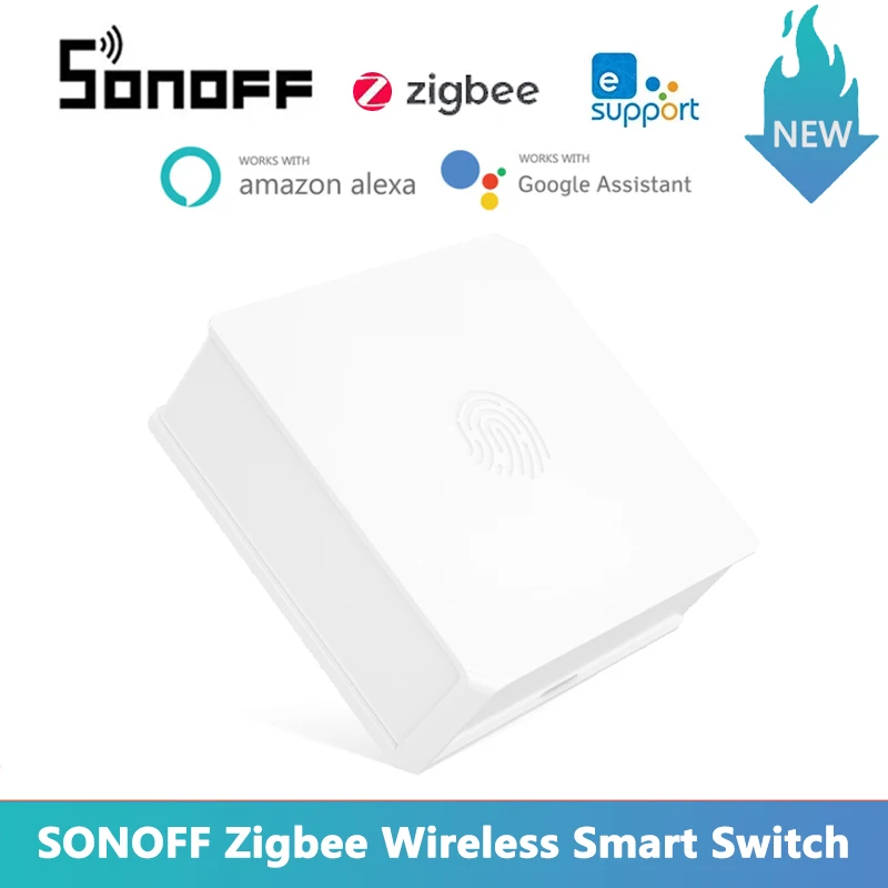

SONOFF SNZB-01 Zigbee Wireless Smart Switch Smart Home Low-battery Notification on eWeLink App IFTTT Work With SONOFF ZBBridge