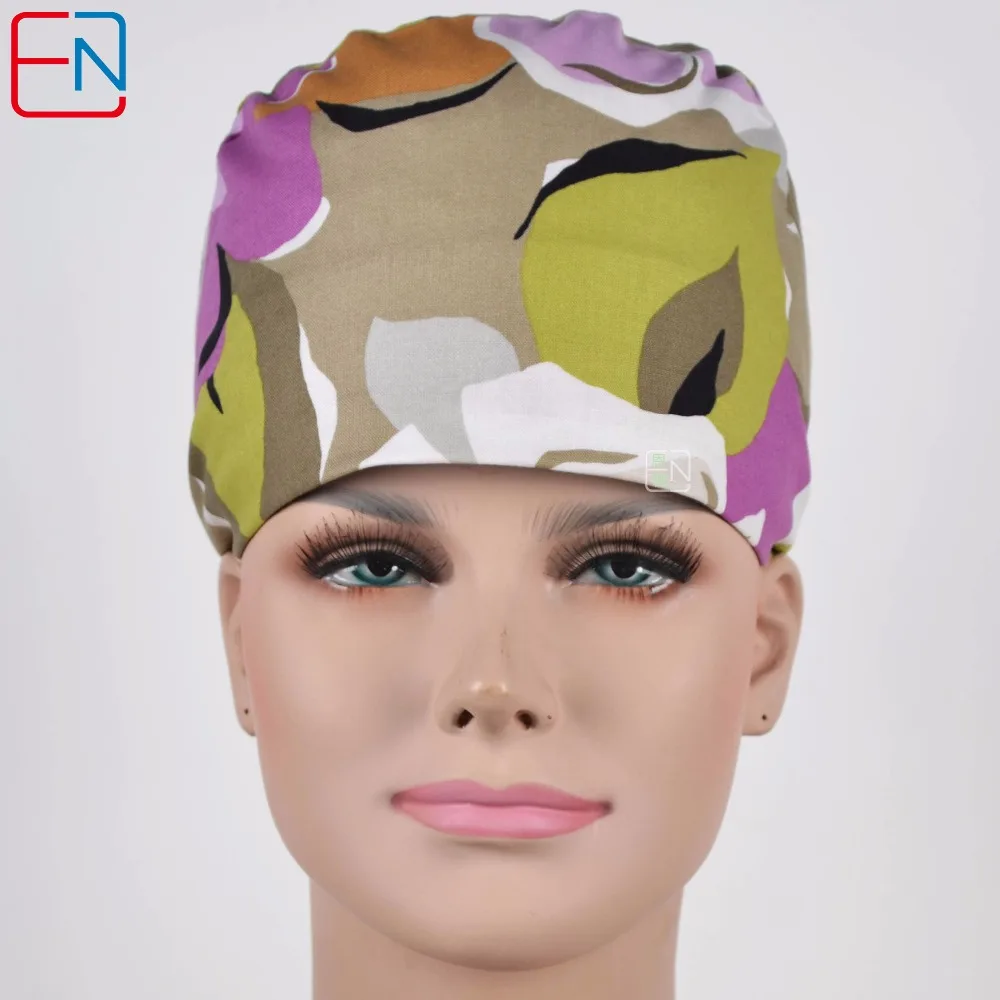 

New 180413 Brand Unisex Scrub Caps Yazhi