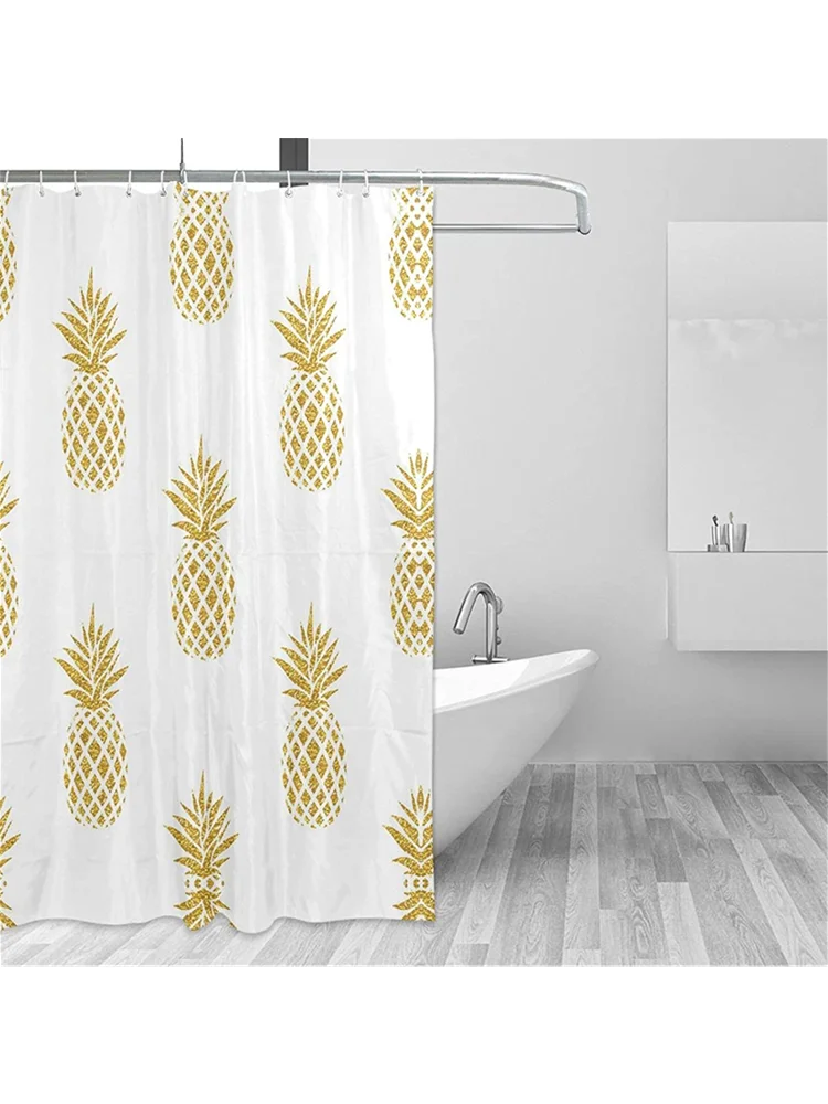 

Shower curtain 12 hook waterproof polyester fabric bathroom decoration bathroom shower and tub 72 "x72"