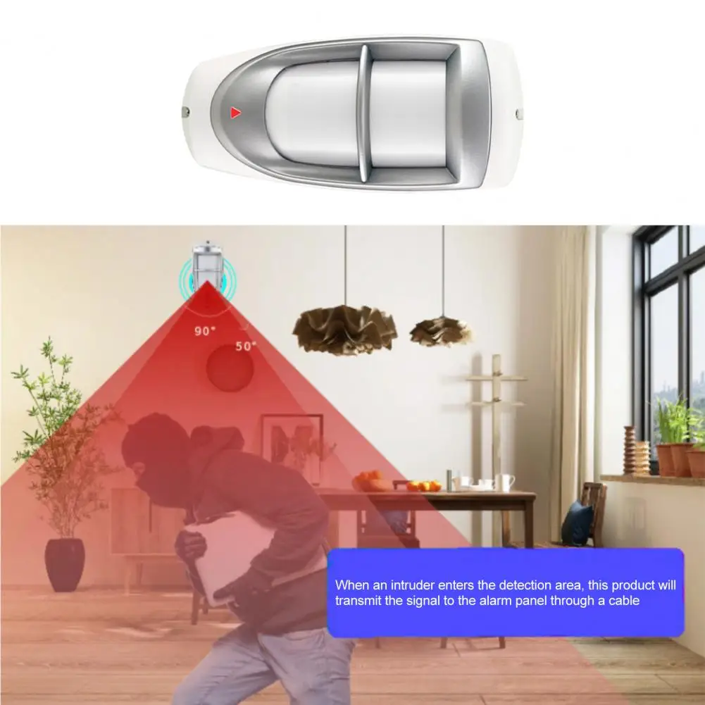 Проводной водонепроницаемый ПЭТ Двухэлементный инфракрасный зонд настенный