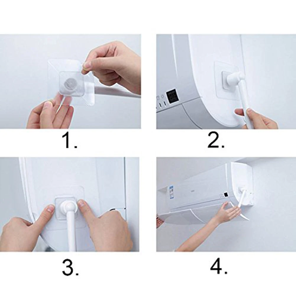 Air Conditioner Wind Shield Outlets Shutter Board Windguard Durable Retractable Plastic Hotel Anti Direct Blowing Gas Deflectors | Дом и сад