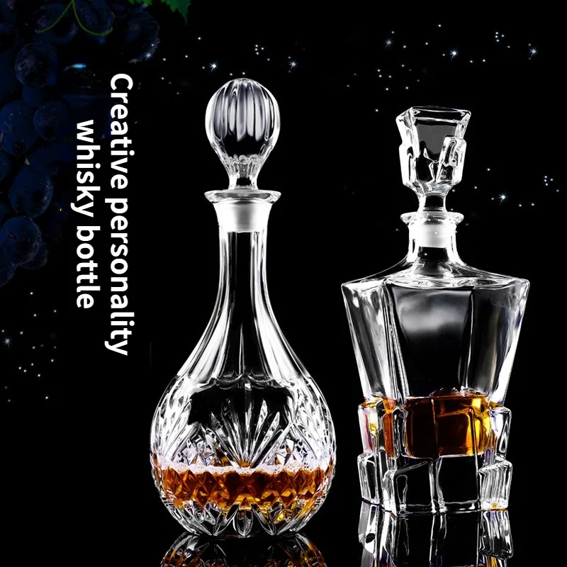 

500-700 мл бутылка для виски, пробуждающая бутылка для красного вина, бессвинцовая прозрачная бутылка для пробуждения водки, бутылка для розлива спирта, бар