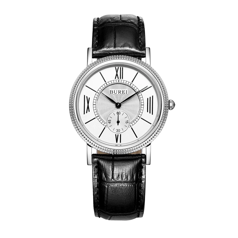 BUREI 3015 Switzerland RONDA 1069 детские наручные часы Мужские Роскошные брендовые ретро пара