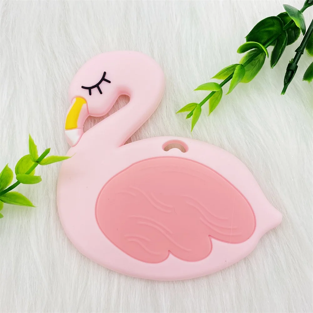 4 шт/компл 3 + 1 силиконовые бусины и Прорезыватель для зубов малышей Розовый