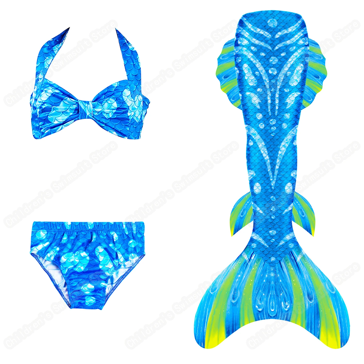 

Cosfans 2021 HOT Children Kids Girls Swimable Mermaid Tails With Monolithic Fin Beach Swimsuits Little Mermaid Cosplay Costumes