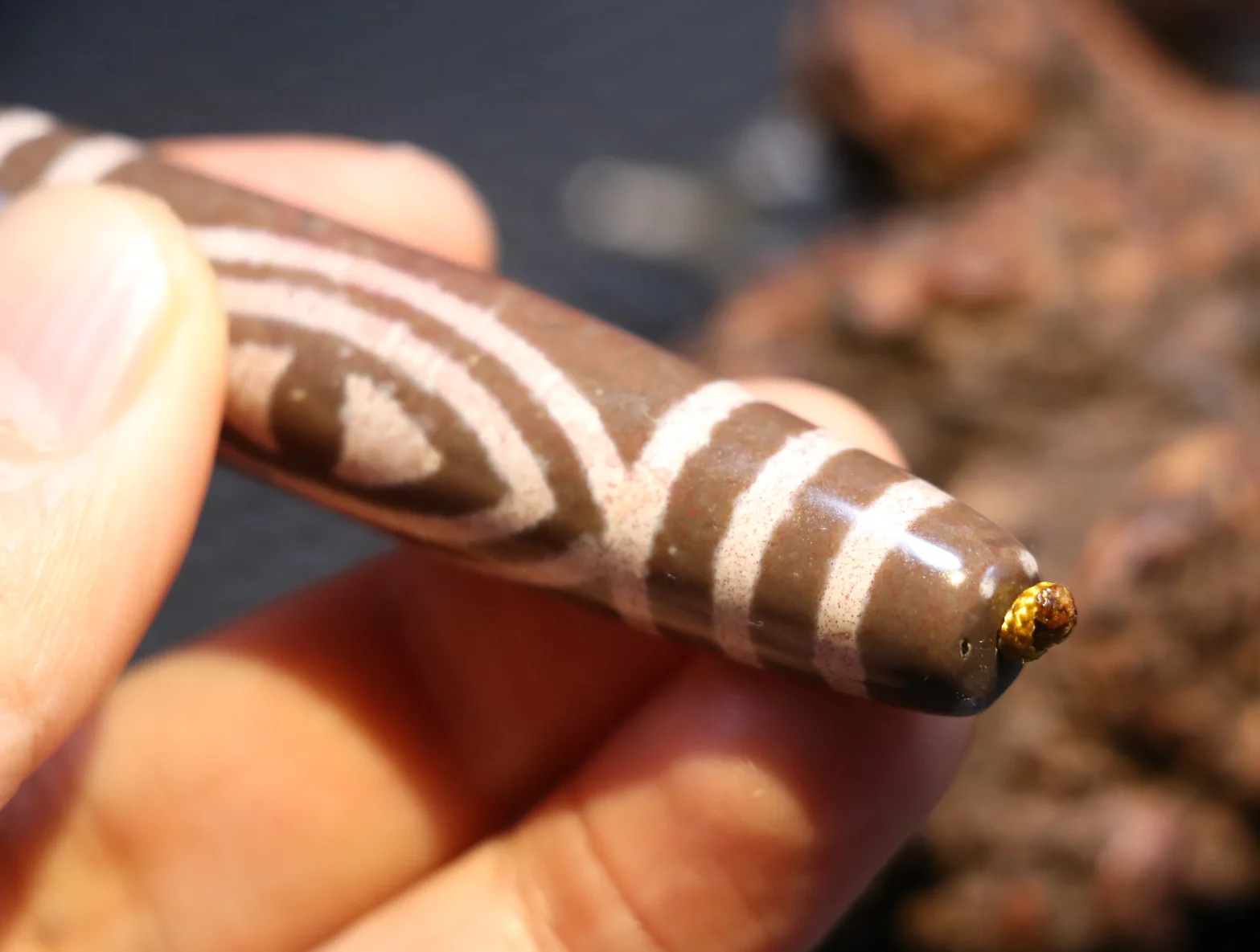 Energy Magic Power Тибетский Старый Агат красные точки Cinnabar 2 длинные бусины дзи подвеска