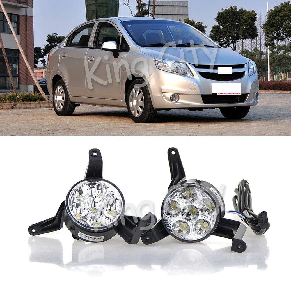 Capqx 1 комплект для Chevrolet Sail 09-13 передний бампер светодиодный дневные ходовые светлые Противотуманные фары противотуманная фара ремонт DRL свет противотуманная фара в сборе