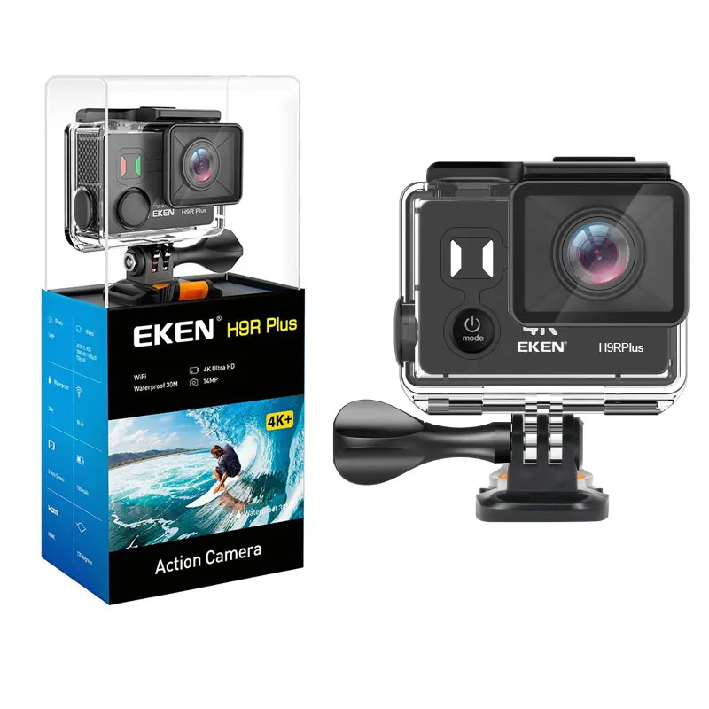 EKEN H9R Plus оригинальная Экшн камера H9Rplus Ultra HD 4K A12 30fps 1080p 60fps для FHD 14MP