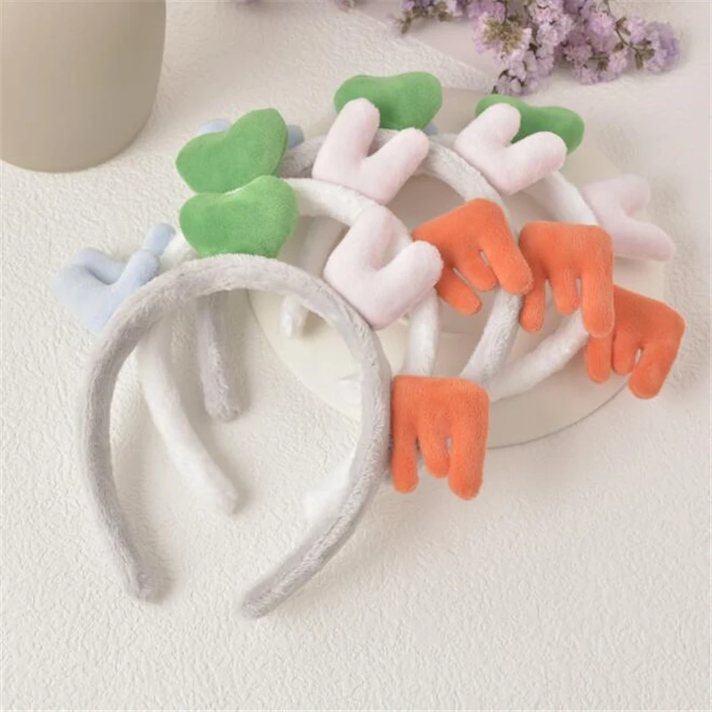 

Sweet Girls Beautiful Hairband Headpieces Rabbit Ears Plush Ball Big Hair Head Hoop Hair Accessories Tiara For Children.