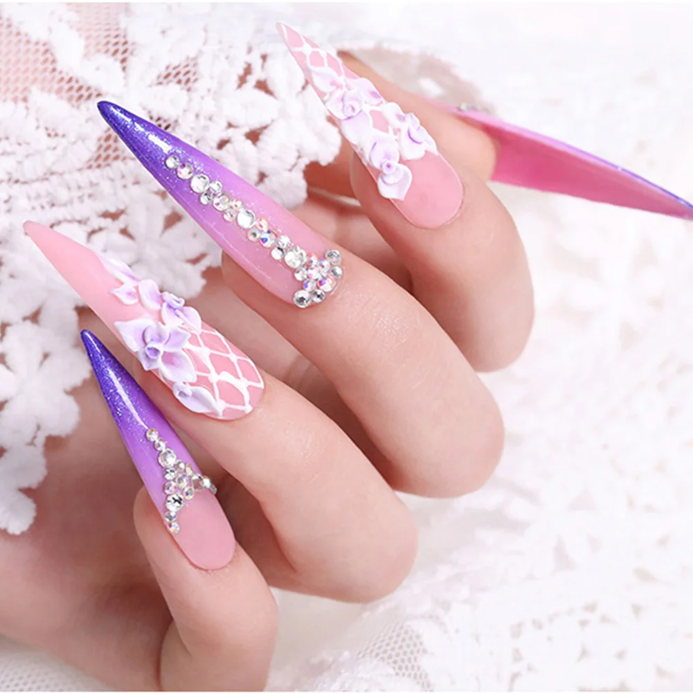 

Acrylic Powder Set Extension For Nail UV Gel Polish Nail Art Decoration Crystal Kits Salon Clear Adhesive Rhinestone Nail Art