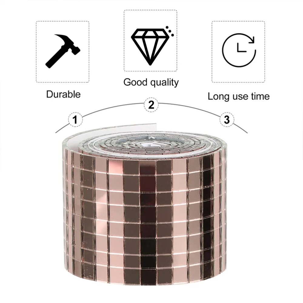 2 рулона клей мозаичная стеклянная плитка мозаика зеркала Стикеры для украшения