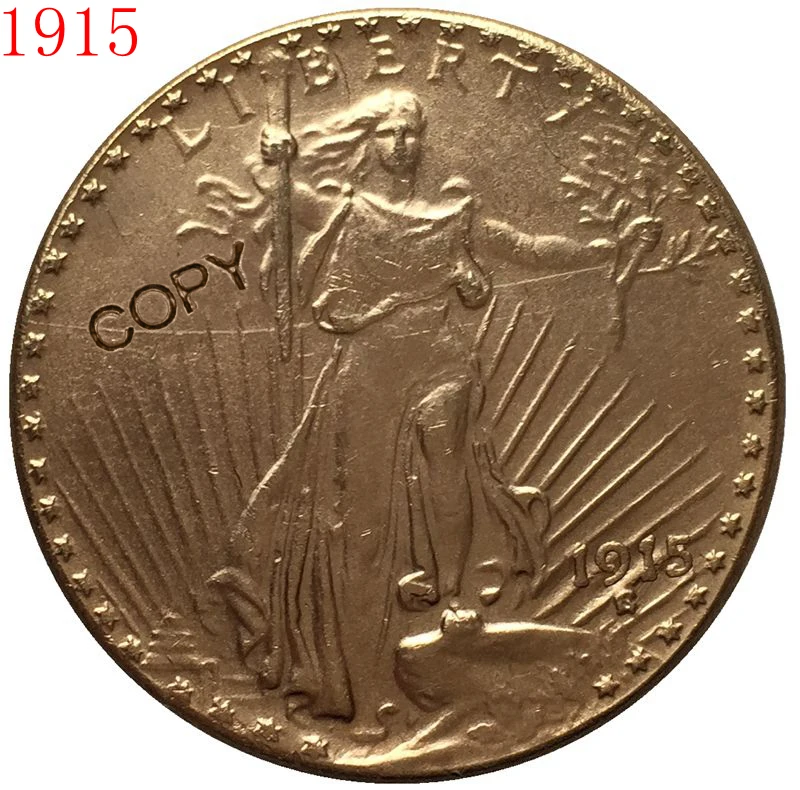 

США 1915 $20 St. Копия монеты с изображением гауденция
