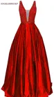 Женское вечернее платье в пол ANGELSBRIDEP, с глубоким вырезом, с бисером, для особых случаев, для выпускного вечера