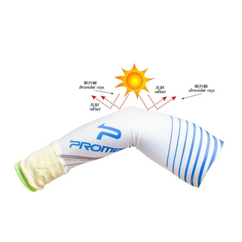 PROMEND ice silk sunscreen UV sleeves with towel can be wiped sweat sports men and women riding equipment MTB road bike | Спорт и