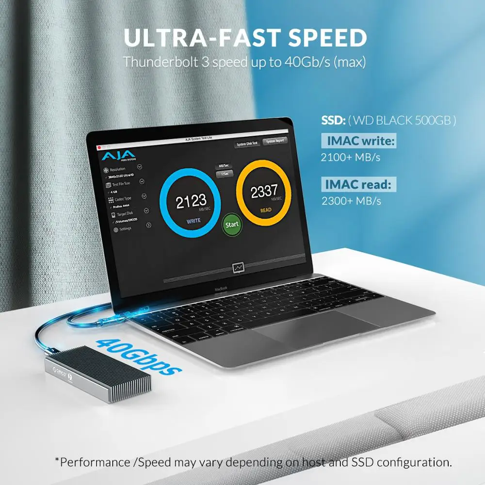 Корпус ORICO для ноутбука и настольного компьютера USB C 2 ТБ 40 Гбит/с NVME M.2 | Компьютеры