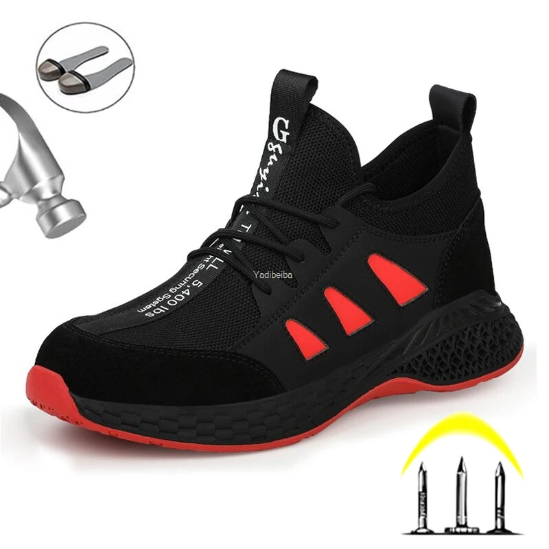 Новинка 2021 модные зимние мужские ботинки Рабочая защитная обувь непробиваемые