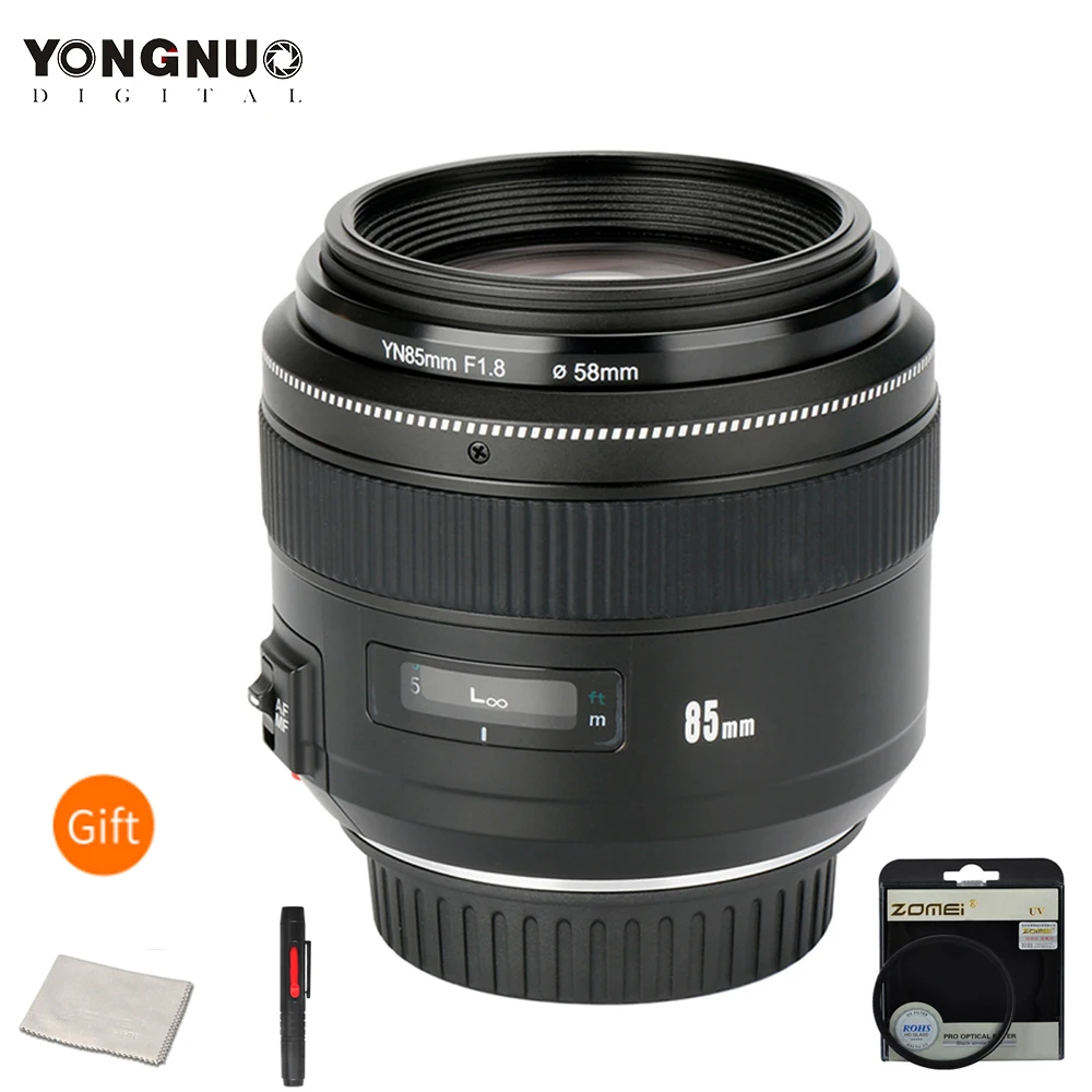 Объектив YONGNUO YN 85 мм F1.8N F1.8 Полнокадровый Средний телеобъектив с фокусным