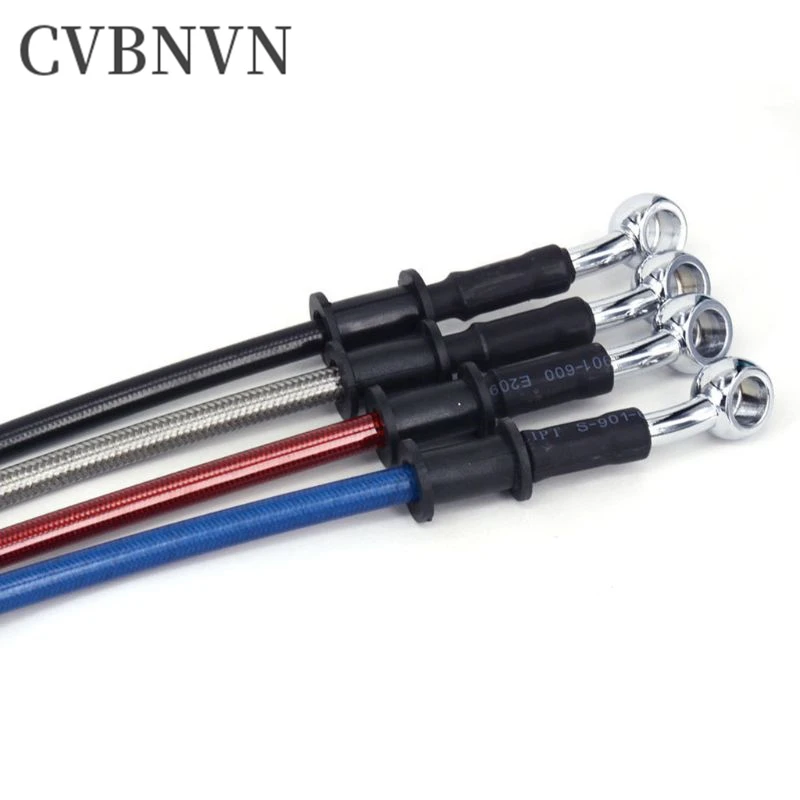 Шланг тормозной Плетеный для мотоцикла 50 120 см 4 цвета|Рычаги веревки и кабели| |