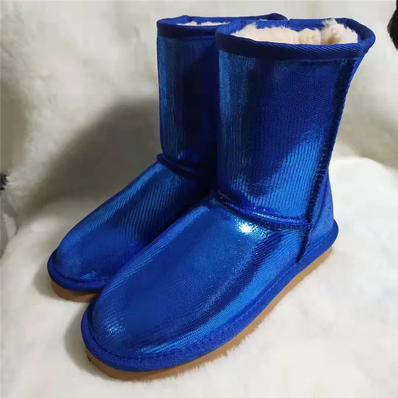 Женские Классические водонепроницаемые сапоги из натуральной воловьей кожи