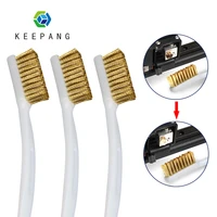 3d printer cleaner steel copper wire nozzle brush for cleaning nozzle heating block hotend hot bed cleaner derusting part