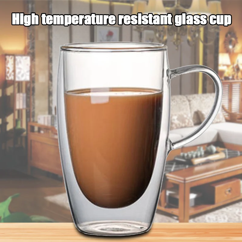 Новинка 2019 двухстенные изолированные стеклянные кружки es Espresso термостойкие