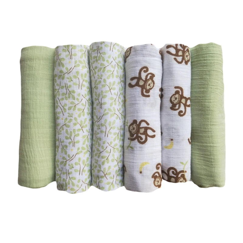 Baby Diapers Newborn Muslin Cotton Reusable Cloth Nappy Gauze Blanket Towels 50*70 Cm