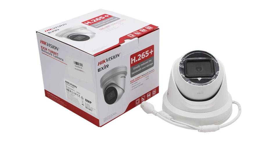 Hikvision 8MP POE IP камера наружная DS-2CD2385G1-I 4K Darkfighter IR Turret CCTV камера видеонаблюдения H.265+ слот для карты SD