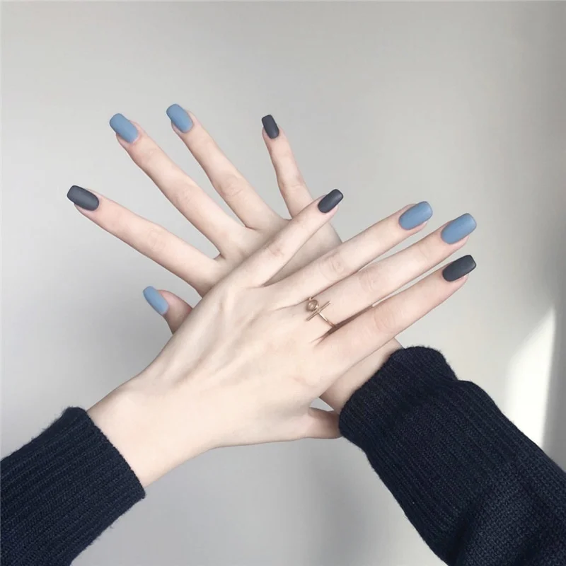 24 шт матовые накладные ногти с квадратной головкой | Красота и здоровье