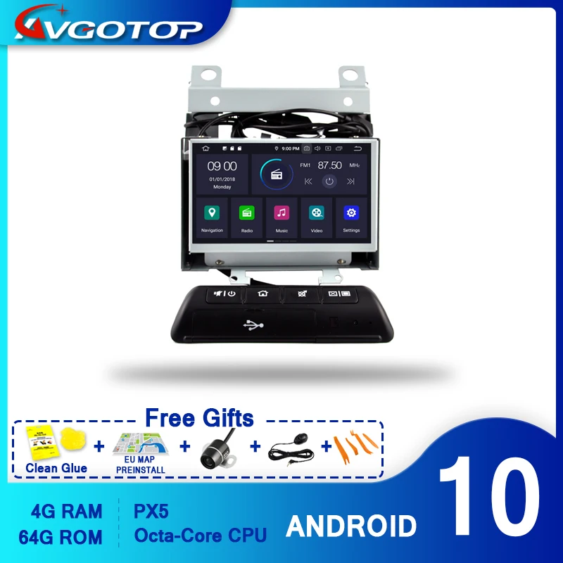 

Автомагнитола AVGOTOP Android 10 для Land Rover Freelander 2 2007 2008 2009 2010 2011 2012 транспортных средств Navi мультимедиа
